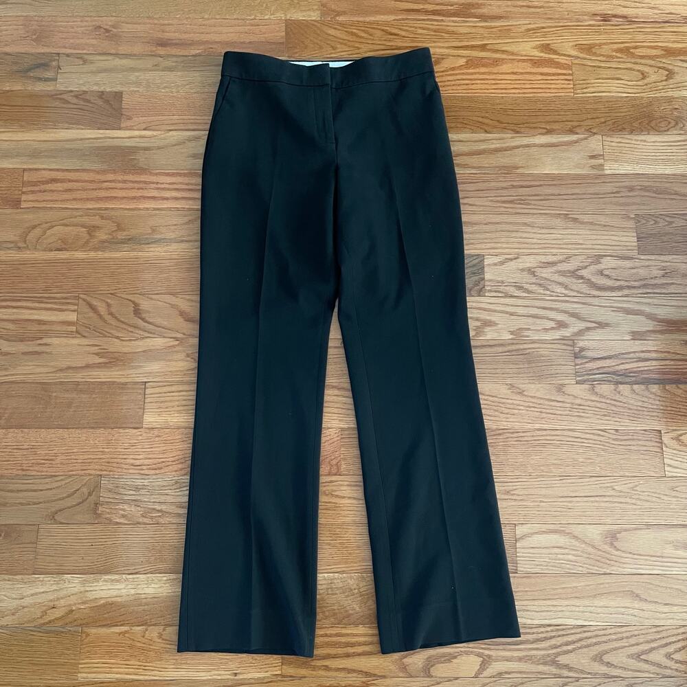 J Crew 365 Edie Full Length Trouser Black Suiting Pants Womens 14 Tall 14T G9066